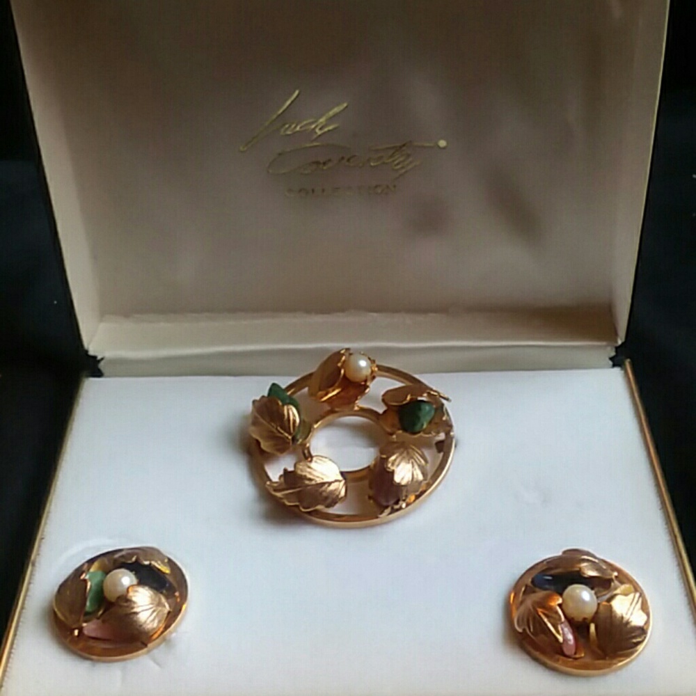 Vintage Sarah Coventry brooch/earrings